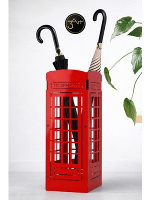 Normadia Şemsiye ve Telefon Kulübesi Dekoratif Stand, Modern Ev ve Ofis Aksesuarı