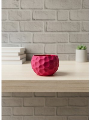 Zero Land Storozde Mini Mor Dekoratif Saksı 5 cm Modern Masaüstü Bitki Saksısı