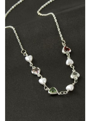 Lowell Home Ieg Kalp Inci Kristal Taşlı Kolye LWLBJT-RSIEG327