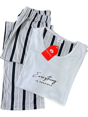 Manolya Milan Uzun Kollu Pijama Takımı
