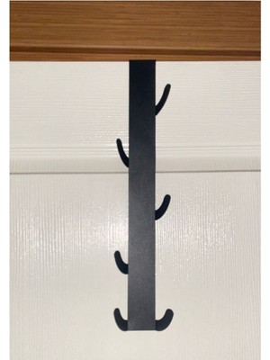 Normadia Metal Mat Siyah Amerikan Kapı Arkası Dikey Organizer Seti (2'li)