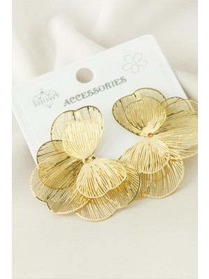 Lowell Home Ieg Çiçek Metal Küpe LWLBJT-RSIEG327