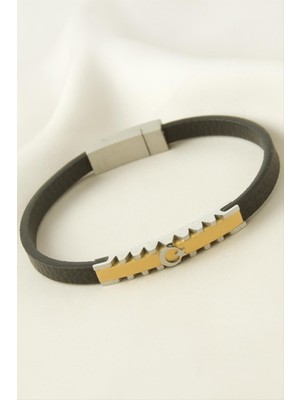 Lowell Home Ieg Ay Yıldız Deri Çelik Bileklik LWLBJT-RSIEG327