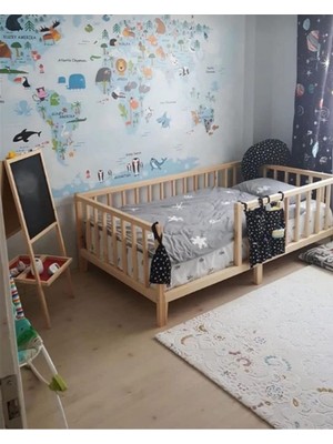 CopperWood Doğal Ahşap Çocuk Yatağı
