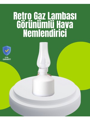 Zero Land Storozde USB Şarjlı Retro Gaz Lambası Hava Nemlendirici LED Atmosfer Işıklı