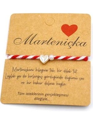 Royaleks Kalp Marteniçka Bileklik - Kırmızı