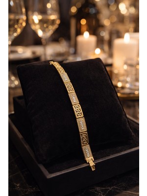 Xuping 14K Altın Kaplama Taş Detaylı Bileklik