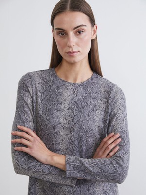 Lc Waikiki Yeni Sezon Bisiklet Yaka Desenli Bluz