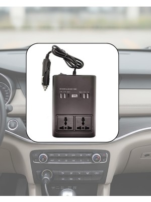 Astraltech Araç Elektrik Dönüştürücü Çoklu USB Çıkışlı 150W Invertör