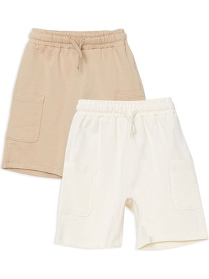 Lc Waikiki Yeni Sezon Beli Lastikli Erkek Çocuk Şort 2'li