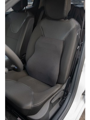 Özgürce Ortopedik Siyah Bel Destek Minderi, Konforlu Araç Için Rahatlık