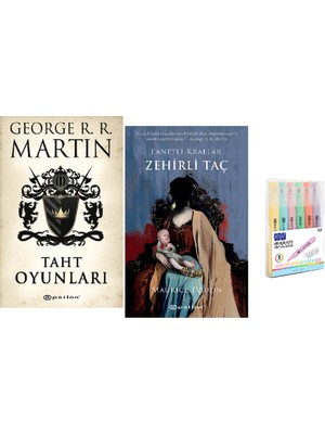 Epsilon Yayınevi Taht Oyunları + Lanetli Krallar 2 - Zehirli Taç 2 Kitap Set ( Kalem Set Hd )