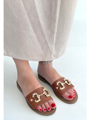 Tp Toha Taba Cilt Tokalı Terlik - Lisinya