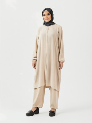 Oktayusta Collection Kadın Pamuklu Hafif Çift Cepli Hac ve Umre Ikili Takım