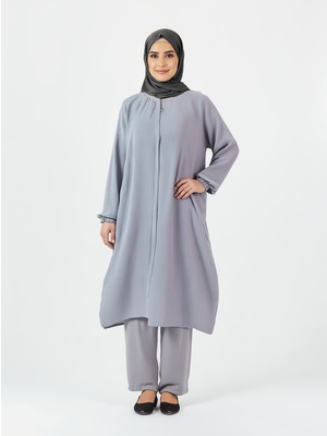 Oktayusta Collection Kadın Pamuklu Hafif Çift Cepli Hac ve Umre Ikili Takım