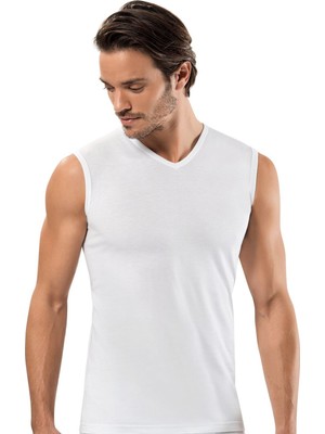 Erdem Erkek Modal V Yaka Sıfır Kollu 6'lı Paket Atlet 1553