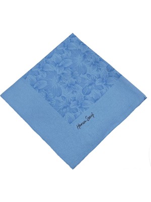 Harem Scarf Viskon Eşarp - Gold Derin - Mavi