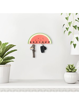 Normadia Ahşap Yarım Karpuz Mutfak ve Hol Duvar Dekoru