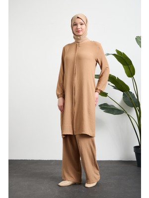 Oktayusta Collection Kadın Pamuklu Hafif Çift Cepli Hac ve Umre Ikili Takım