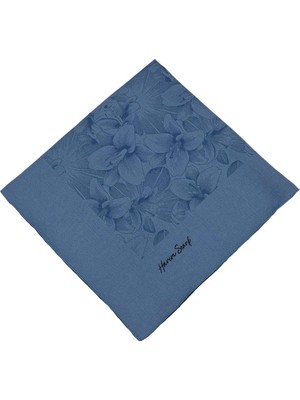 Harem Scarf Viskon Eşarp - Gold Derin - Indigo