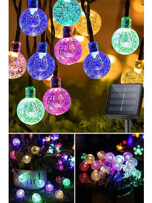 Hangora 10 Metre 50 Top Güneş Enerjili Solar LED Işık Dekoratif Rgb Yılbaşı Bahçe Balkon ve Teras