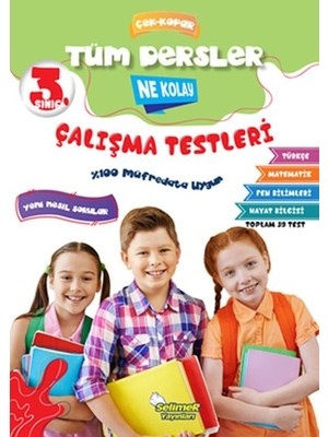 Tp 3. Sınıf Tüm Dersler Çek-Kopar Ne Kolay Çalışma Testleri