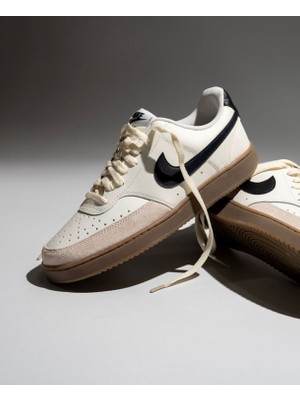Nike Court Vision Low Krem Renk Erkek Sneaker Ayakkabı-Sportxoutlet