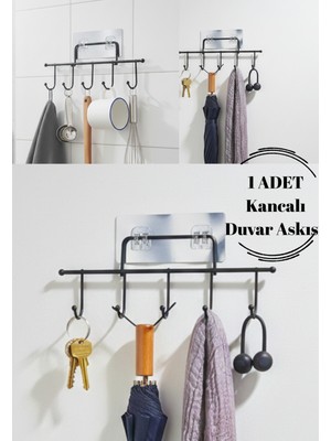 Normadia Çok Amaçlı Metal Duvar Askısı, Kanca ile Pratik ve Şık Düzenleme