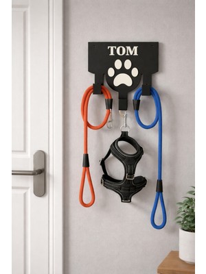 Normadia Isme Özel Kedi ve Köpek Tasma Askısı, Şık ve Güvenli Tasarım