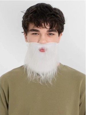 Tp Buğz Beyaz Kırçıllı Takma Sakal Çocuk Yetişkin