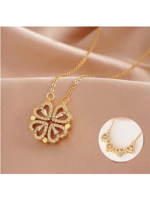 SY Aksesuar Çelik Gold Açılır Kapanır Kolye