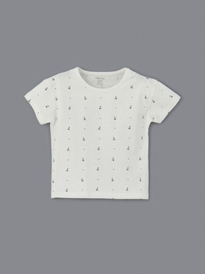 Lc Waikiki Yeni Sezon Bisiklet Yaka Baskılı Erkek Bebek Pijama Üst