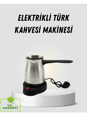 Tp 800W Paslanmaz Elektrikli Cezve Gizli Rezistans ve Ergonomik Kulp - Lisinya