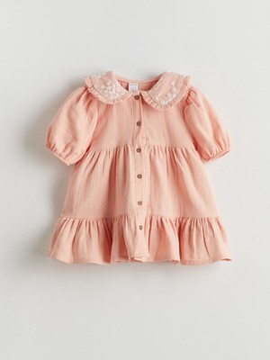 Lc Waikiki Yeni Sezon Çiçekli Müslin Kız Bebekli Elbise