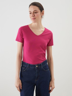 Lc Waikiki Yeni Sezon V Yaka Kadın Tişört