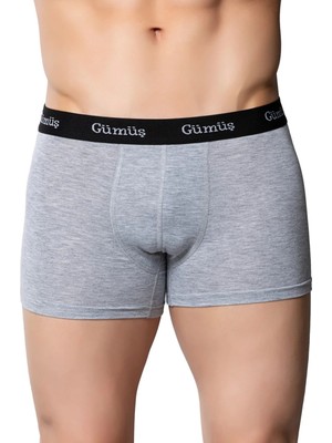Gümüş 3074 12'li Erkek Likralı Spor Boxer