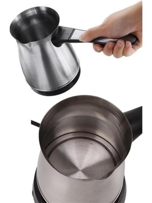 Tp Paslanmaz Çelik Türk Kahvesi Makinesi 6 Fincan Kpasiteli Elektrikli Cezve - Lisinya