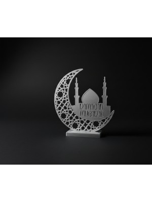 Ramazan MUBAREK24K Altın Görünümlü Dekoratif Masa Üstü Obje – Şık Ramazan ve Bayram Hediyesi