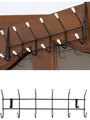 Normadia 6'lı Amerikan Panel Kapı Askısı, 12X50 Cm, Pratik ve Dayanıklı