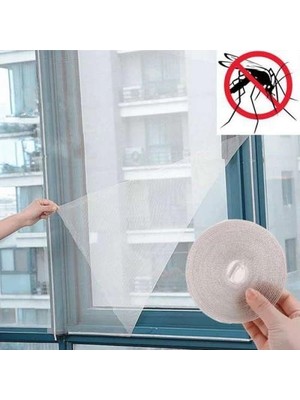 Tp Buğz Pencere Cam Sineklik-Beyaz ( 125 cm x 75 Cm)+4m Bant