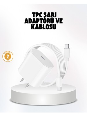 Tp iPhone ve iPad Uyumlu 20W Güvenli Usb-C Hızlı Şarj Adaptörü - Lisinya