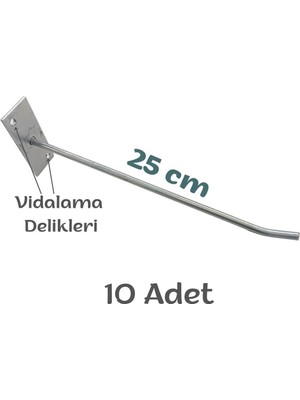 Normadia 10'lu Metal Tel Askı Seti, Pratik ve Dayanıklı Ürün Asmak Için