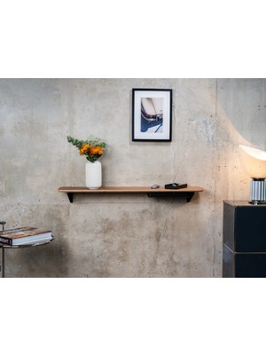 Clue Design Modern Duvar Rafı Sistemi | Ahşap Kitaplık ve Obje Rafı Ceviz