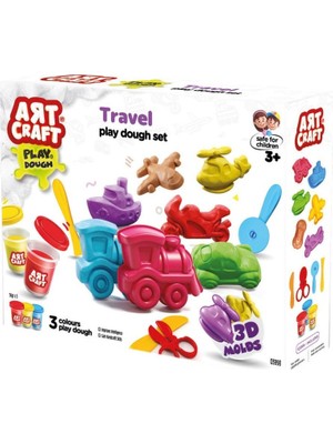 Oyunca  03998 Art Craft Seyahat Araçları Hamur Set 168 gr -Fentoys