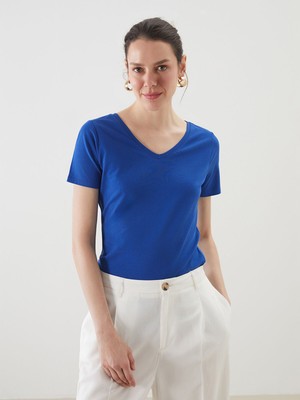 Lc Waikiki Yeni Sezon V Yaka Kadın Tişört