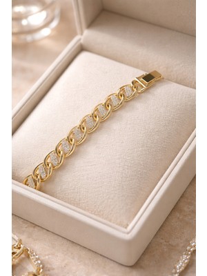 Xuping 14K Altın Kaplama Taşlı Bileklik