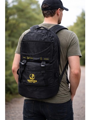 Körüklü Siyah Dağcı Sırt Çantası