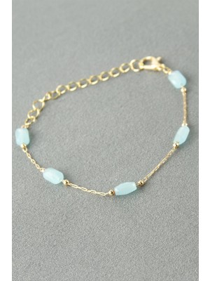 Osense Dikdörtgen Kristal Taşlı Bileklik