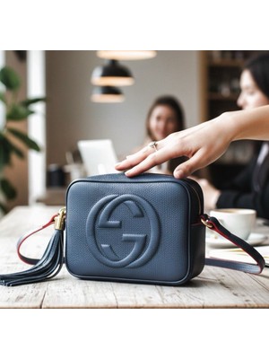 Hanımca Soho Disco Lacivert Bag %100 Hakiki Deri Bayan Çanta--Hayatınızı Taşıyın, Tarzınızı Sergileyin!