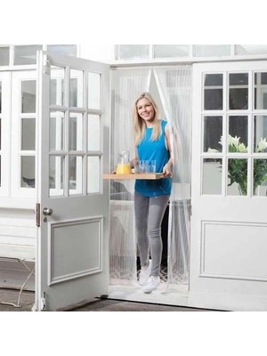 Tp Buğz Faytek Mıknatıslı Pencere Kapı Sinekliği Sineklik Tülü Perde (105CM x 205CM)